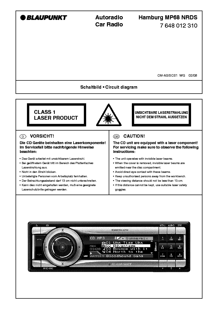 blaupunkt bno 881 service manual